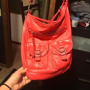 Pink satchel purse